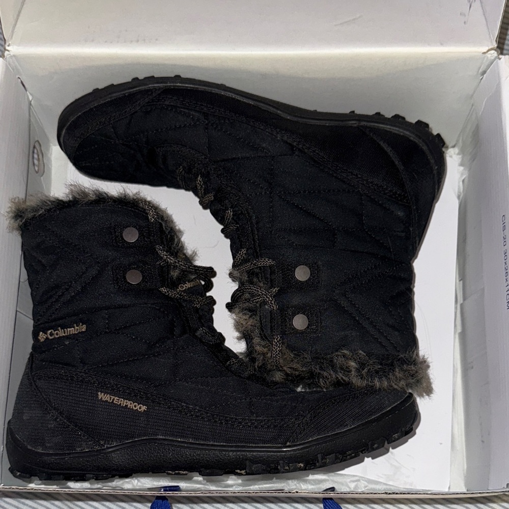 Columbia Women's Black Fur-Lined Winter Boots